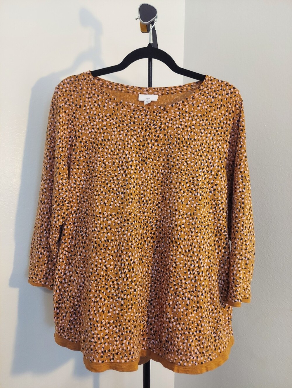 J. Jill Women's Scoop Neck 3/4 Sleeve Top Size M